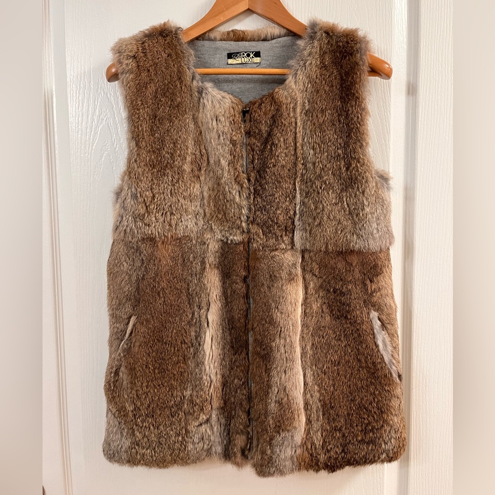Genuine Rabbit Fur Vest
